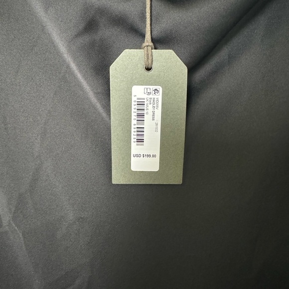 NWT AllSaints Hadley Slipdress in‎ Black Satin Size 10 - Picture 13 of 16